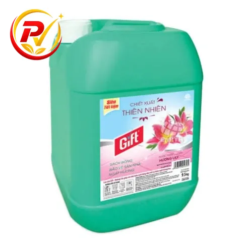 Nước lau sàn gift can lớn 9.5kg siêu tiết kiệm cho nhà hàng, khách sạn, quán ăn, trường học