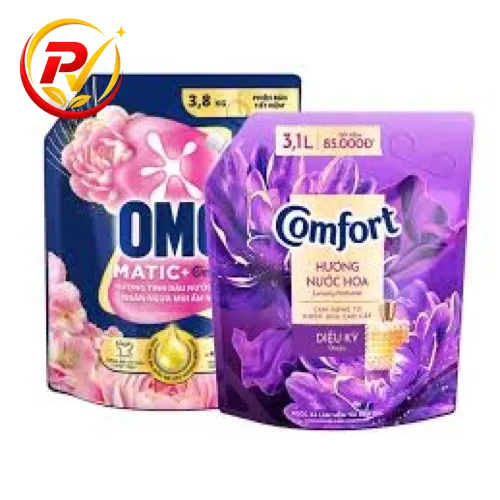 Nước giặt OMO Matic ngăn mùi ẩm mốc 3.8kg &amp; nước xả Comfort hương diệu kì 3.1 lít
